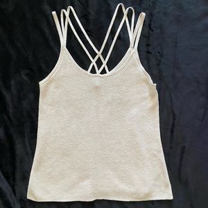 NWT American Eagle Outfitters cream sweater tank top Medium